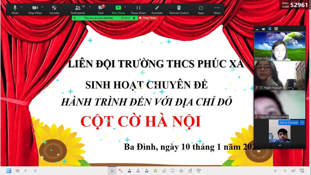  Liên đội trường THCS Phúc Xá: Hành trình tìm đến địa chỉ đỏ “Cột cờ Hà Nội” và “Nhà tù Côn Đảo”