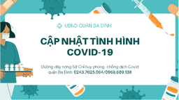 Bản tin quận Ba Đình về tình hình phòng chống dịch COVD-19 ngày 12/01/2022