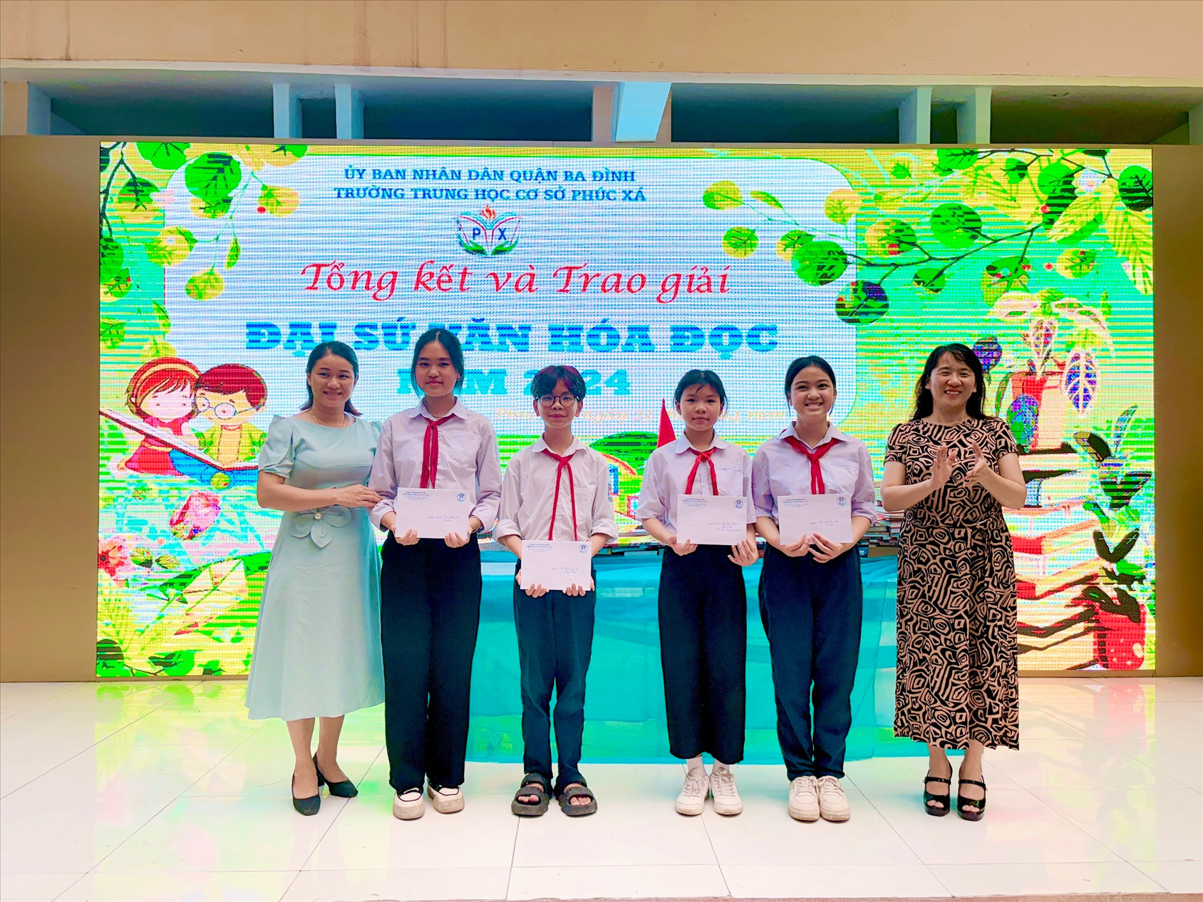Trường THCS Phúc Xá hưởng ứng “Ngày Sách và Văn hóa đọc Việt Nam” của Quận Ba Đình lần thứ III năm 2024